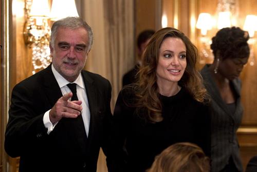 Angelina Jolie Press Workshop of the ICC in Berlin on February 13, 2012