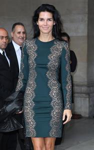 Angie Harmon Stella McCartney fashion show at Paris Fashion Week on September 30, 2013 