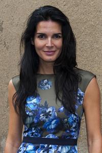 Angie Harmon Giambattista Valli fashion show at Paris Fashion Week on Sept 30, 2013 