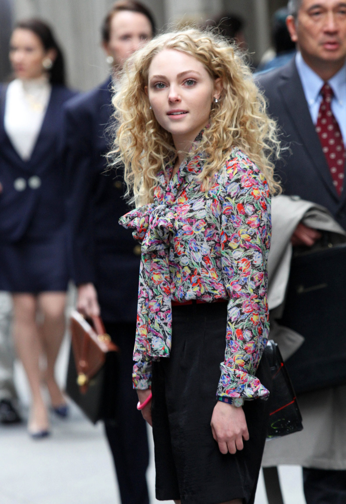 AnnaSophia Robb Pictures AnnaSophia Robb on the set of The Carrie Diaries in New York City on March 24, 2012