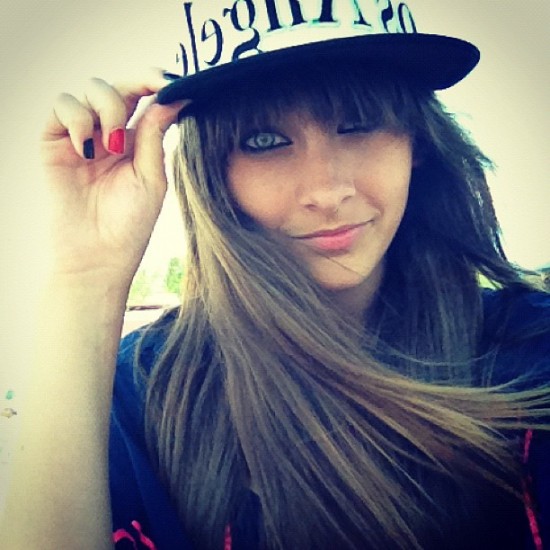 Paris Jackson taking a selfie