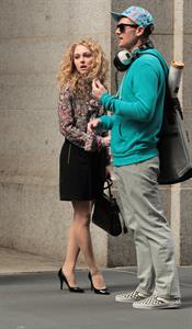 AnnaSophia Robb on the set of The Carrie Diaries in New York City on March 24, 2012