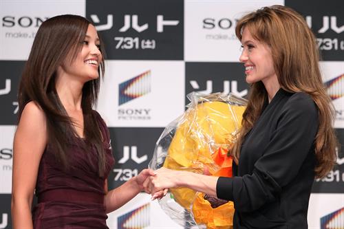 Angelina Jolie Salt Press conference in Tokyo on July 27, 2010