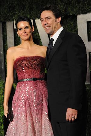 Angie Harmon 2010 at Vanity Fair Oscar party on March 7, 2010 