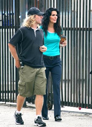 Angie Harmon - On the set of Rizolli & Isles in Los Angeles - June 13. 2012