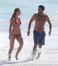 Anne Vyalitsyna bikini candids in Miami 11/22/12 