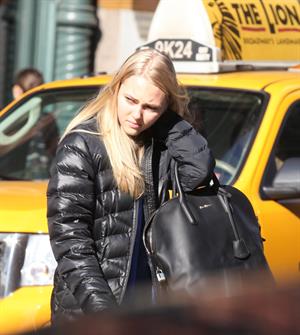 AnnaSophia Robb walking to the subway in Soho 11/11/12