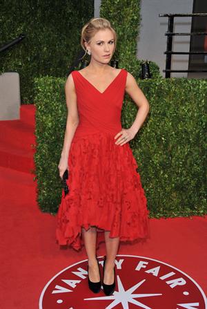 Anna Paquin attending the Vanity Fair Oscar Party in West Hollywood on February 27, 2011