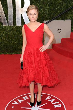 Anna Paquin attending the Vanity Fair Oscar Party in West Hollywood on February 27, 2011