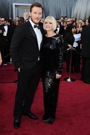 Anna Faris attends the 84th Annual Academy Awards on February 26, 2012