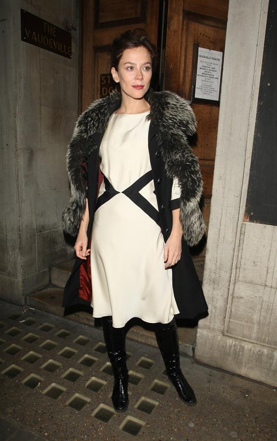 Anna Friel Leaving the Vaudeville Theatre - November 1, 2012