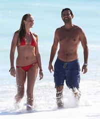 Anne Vyalitsyna bikini candids in Miami 11/22/12 