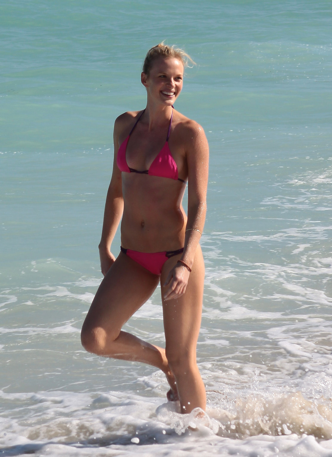 Anne Vyalitsyna bikini candids in Miami 11/23/12 