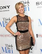 Arielle Kebbel attends the Think Like a Man premiere in Los Angeles on Feb 9, 2012