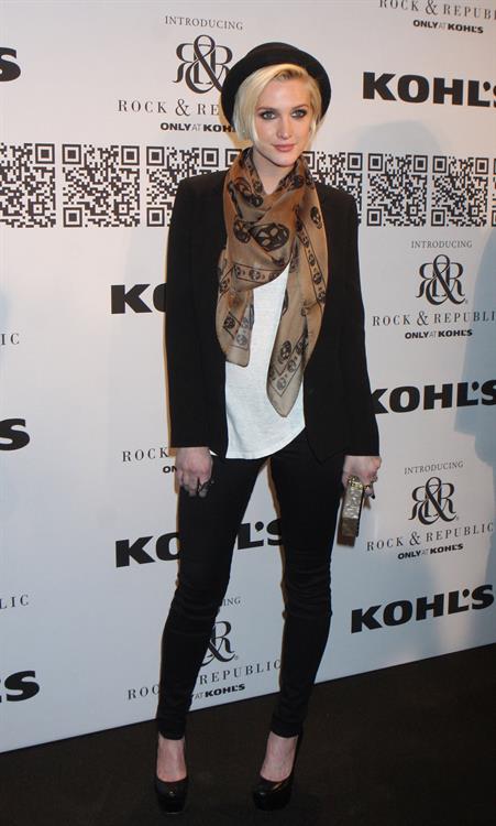 Ashlee Simpson at the Rock Republic for Kohl's fashion show on February 10, 2012