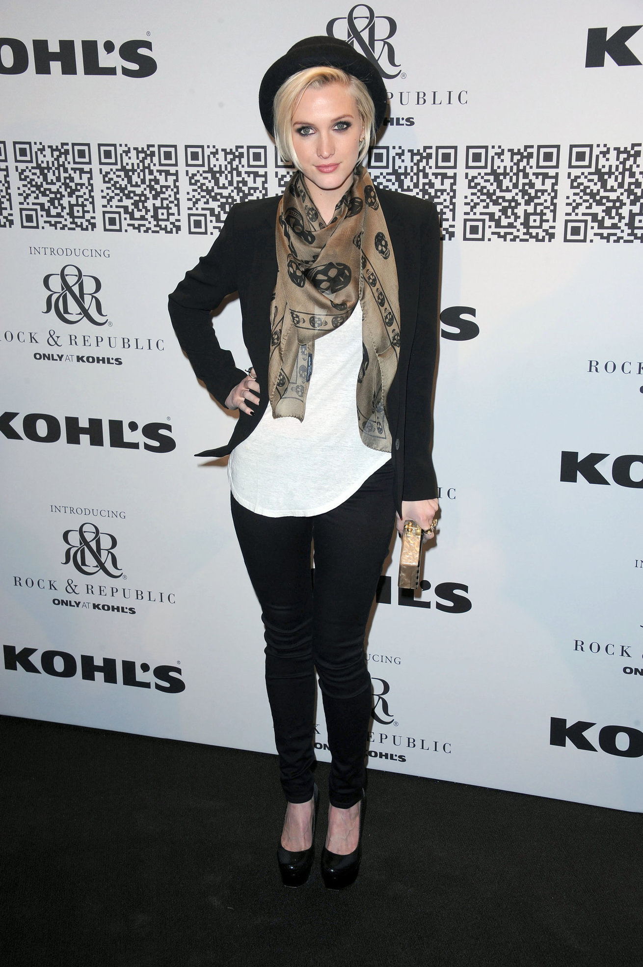 Ashlee Simpson at the Rock Republic for Kohl's fashion show on February 10, 2012