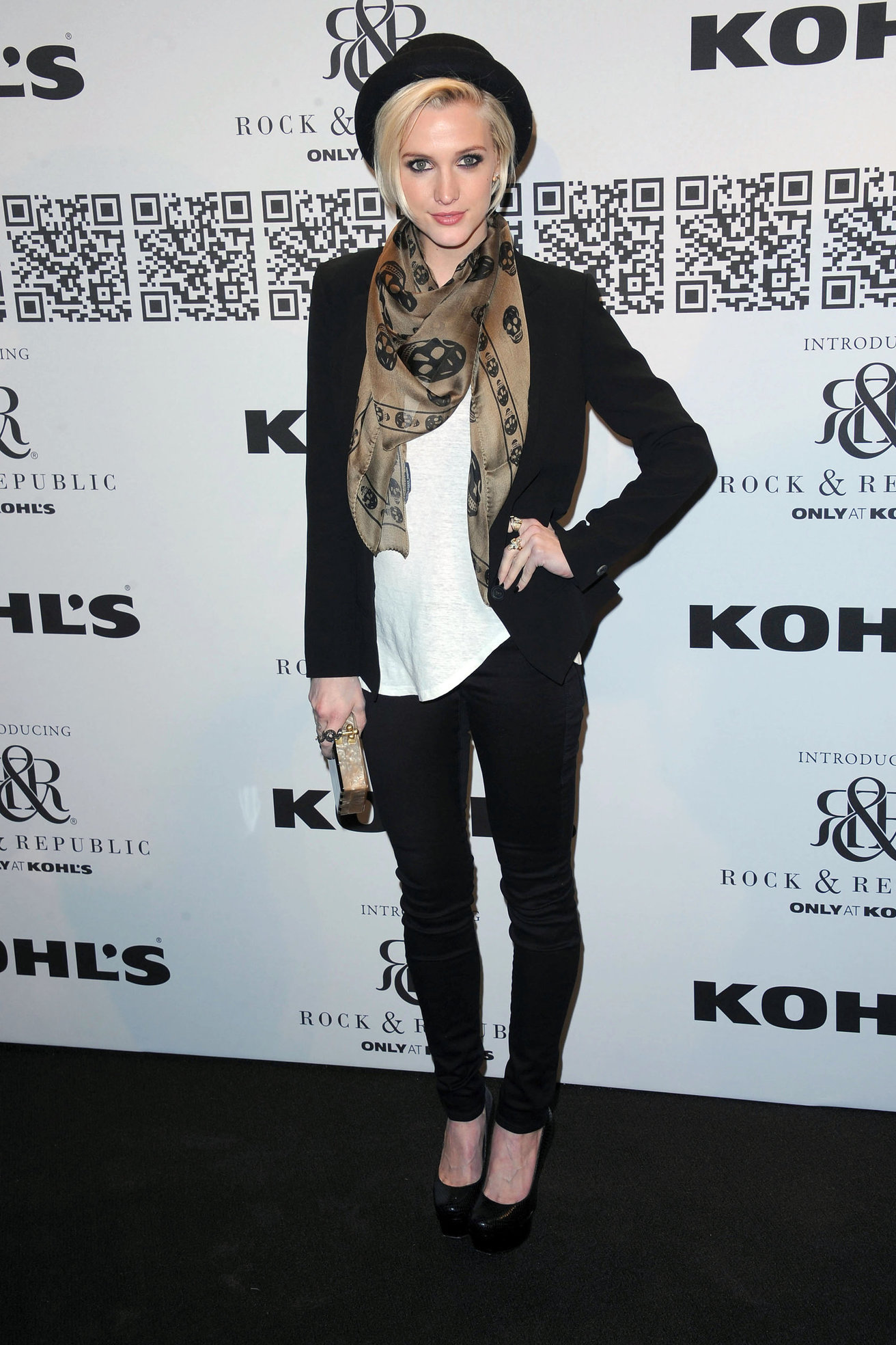 Ashlee Simpson at the Rock Republic for Kohl's fashion show on February 10, 2012