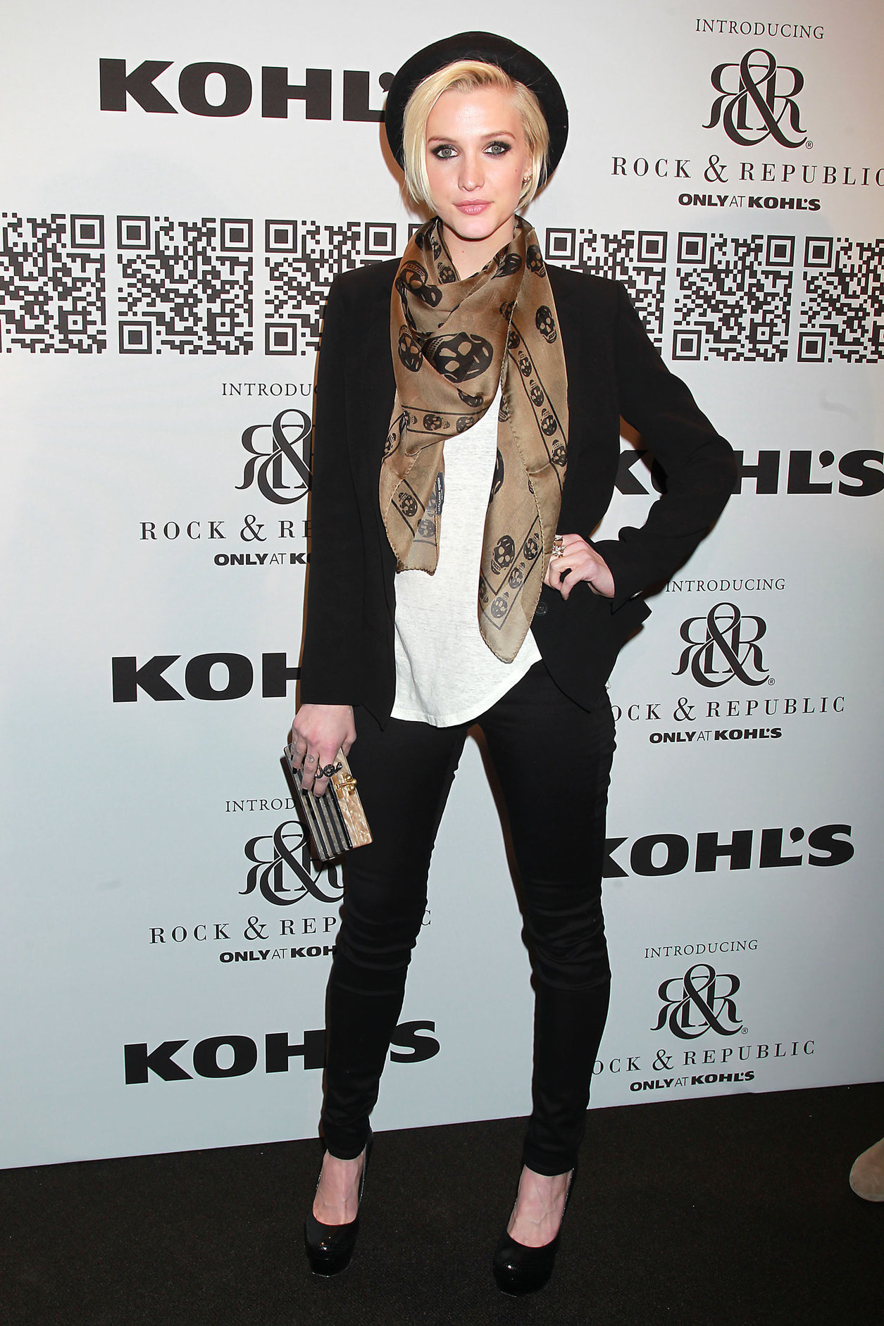 Ashlee Simpson at the Rock Republic for Kohl's fashion show on February 10, 2012