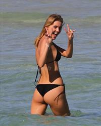 Deimante Guobyte in a bikini - ass