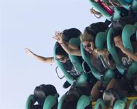 Ashley Benson and Vanessa Hudgens at Busch Gardens in Tampa Bay on March 3, 2012