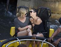Ashley Benson and Vanessa Hudgens at Busch Gardens in Tampa Bay on March 3, 2012