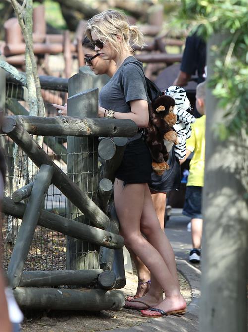 Ashley Benson and Vanessa Hudgens at Busch Gardens in Tampa Bay on March 3, 2012