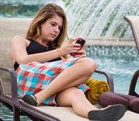 Ashley Benson – poolside vacation in Cancun 11/13/13  