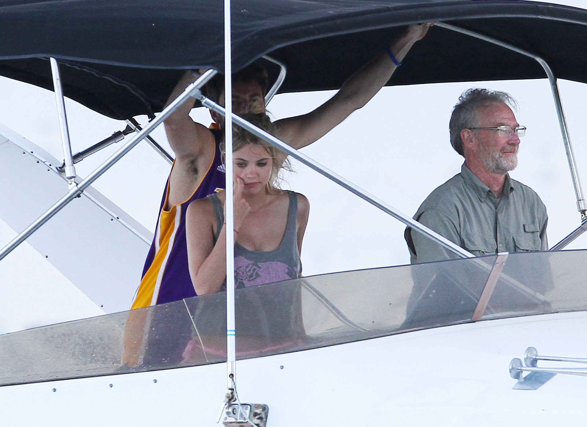 Ashley Benson bikini on a boat in Florida March 11, 2012 