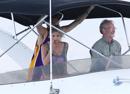 Ashley Benson bikini on a boat in Florida March 11, 2012 
