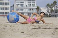 Bai Ling American-flag Bikini On Beach Los Angeles (10/04/12) 