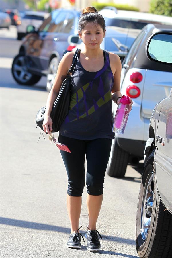 Brenda Song leaving gym in Studio City 11/6/12