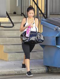 Brenda Song leaving a gym in LA 10/17/12 