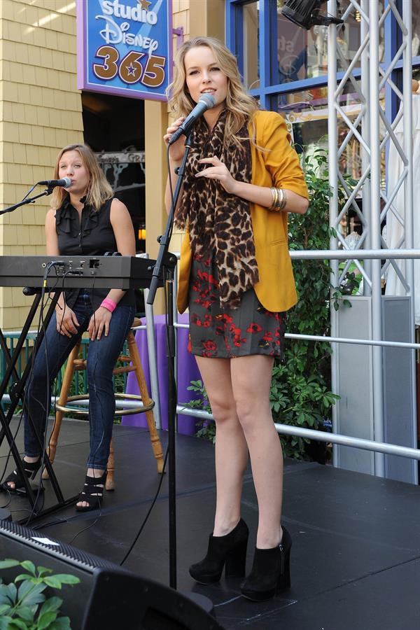 Bridgit Mendler performing at Studio Disney 365 10/23/12 