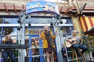 Bridgit Mendler performing at Studio Disney 365 10/23/12 