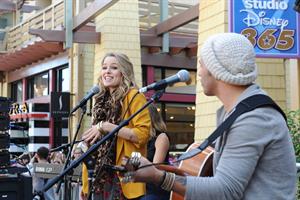 Bridgit Mendler performing at Studio Disney 365 10/23/12 