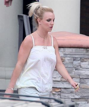 Britney Spears visits a Halloween store in Calabasas 10/7/12 