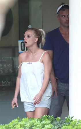 Britney Spears visits a Halloween store in Calabasas 10/7/12 