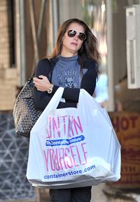 Brooke Shields shopping at The Container Store in NYC October 3, 2012 