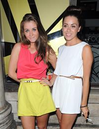 Brooke Vincent outside the Aura Nightclub in London on July 10, 2012