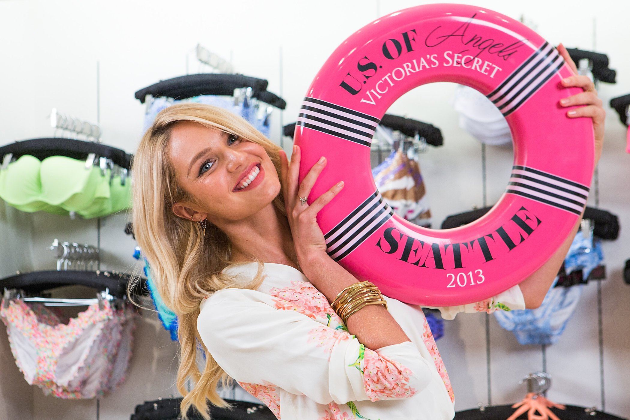 Candice Swanepoel Pictures Candice Swanepoel Victoria's Secret U.S. Of Angels Swim Summer Tour Stops In Bellevue, Washington on July 10, 2013
