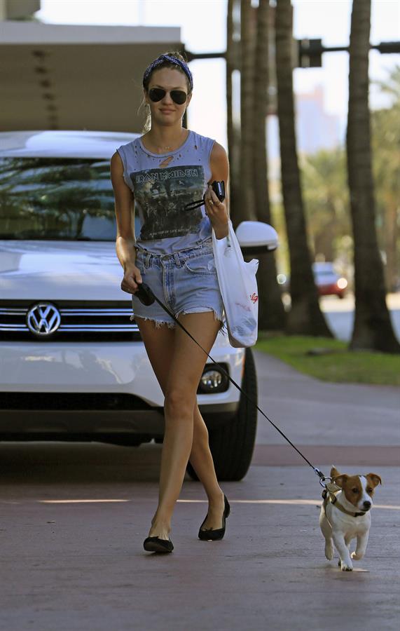 Candice Swanepoel out and about in South Beach 1/15/13 