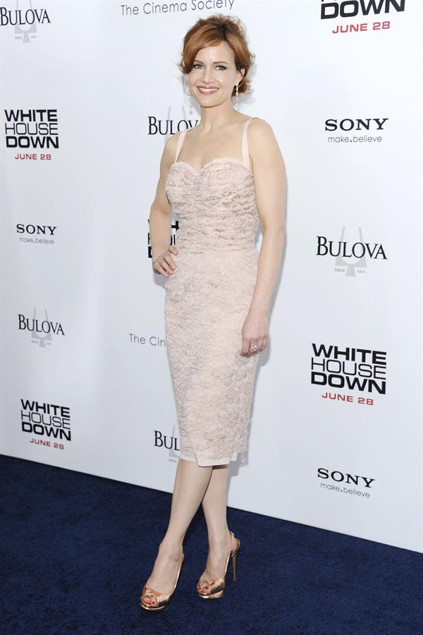Carla Gugino  White House Down  New York Premiere on June 25, 2013 