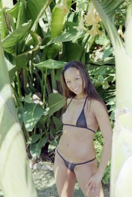 Anonymous in a bikini