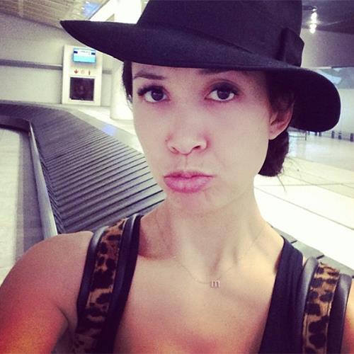 Myleene Klass taking a selfie