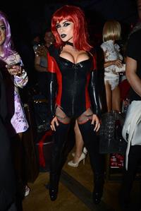 Carmen Electra attends Adam Lamberts Halloween Party at Bootsy Bellows LA on October 31, 2013