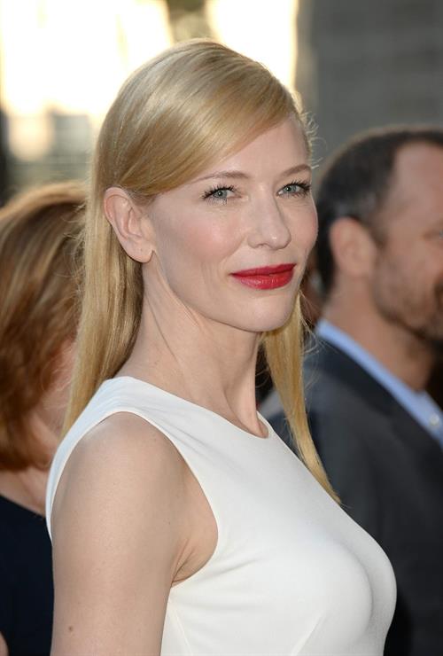 Cate Blanchett attends the Premiere of 'Blue Jasmine' at the AMPAS Samuel Goldwyn Theater July 24, 2013 