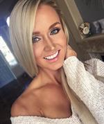 Blair O'Neal taking a selfie