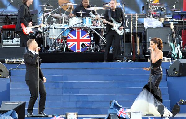 Cheryl Tweedy Cole - Performing at Queen Diamond Jubilee Concert in London, June 4, 2012