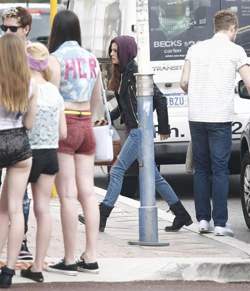 Cher Lloyd arriving at Astor theater in Australia 11/1/12