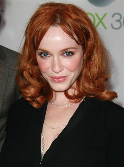 Christina Hendricks premiere of Xbox 360's Project Natal on June 13, 2010 